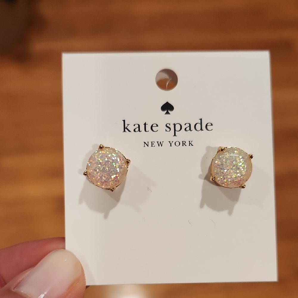 Kate Spade Iridescent Glitter Earrings